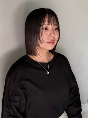 切りっぱなしボブ