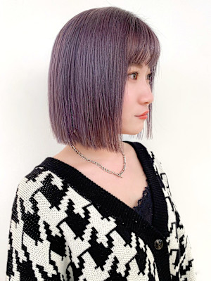 切りっぱなしボブ×ハイトーン