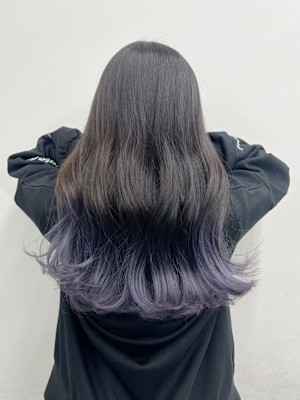 ブリーチ/バレイヤージュ/バイオレット/中野美容室
