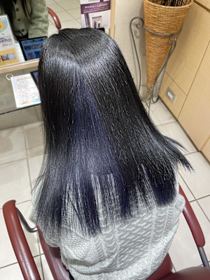 ブルーバイオレットのインナーカラー