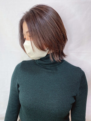 【MICHI 富田店　古作蓮】ショートウルフ　30代　艶髪