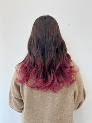 ピンクグラデーションカラー