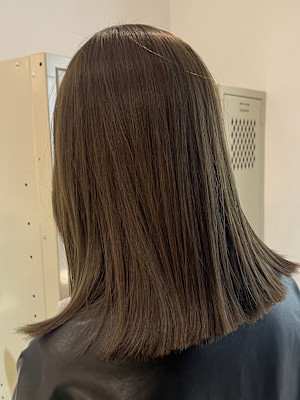 オリーブベージュ/代官山駅/ブリーチなしカラー