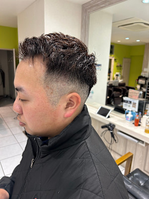 漢気フェードカット！