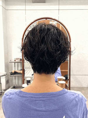 パーマ/ショートヘア/無造作パーマ