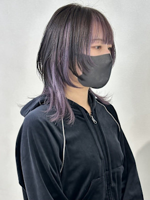 ウルフ/ウルフカット/ レイヤーウルフ/インナーカラー岩﨑