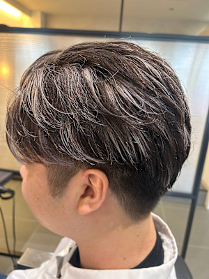 メンズ毛流れニュアンスパーマ