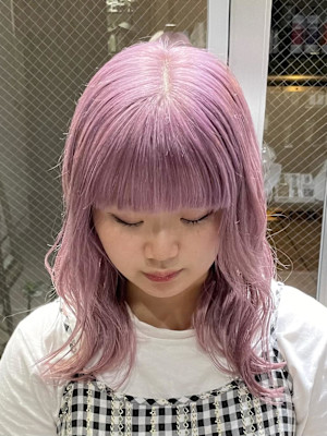 ピンク/ペールピンク/ハイトーン/ブリーチ