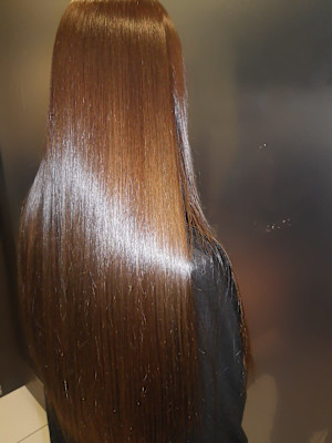髪質改善/酸性ストレート/透明感/マロンベージュ/韓国/暗髪