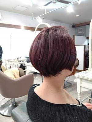 大人かわいい/ワインレッドカラー♪