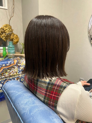 katachi byAnge 長町南店×切りっぱなしボブ