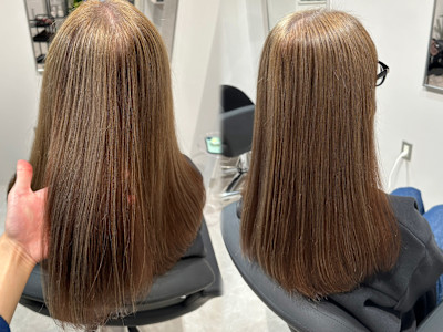 アンブレラカラーで白髪ぼかし◎