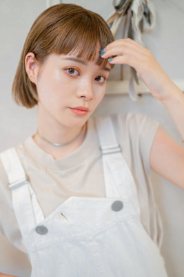 切りっぱなしカジュアルボブ