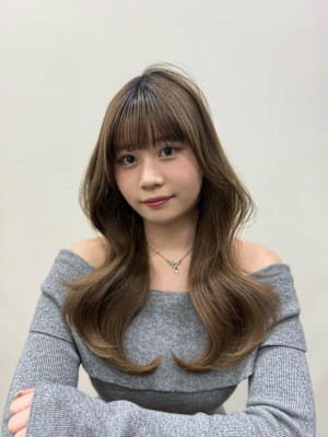 レイヤーカット/韓国ヘア/くびれ巻き