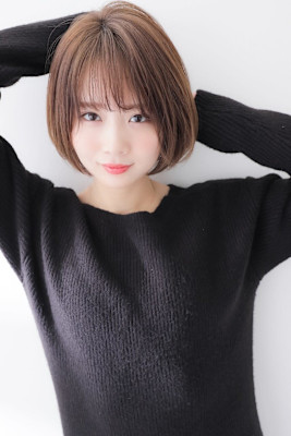 大人可愛い×ひし形ボブ