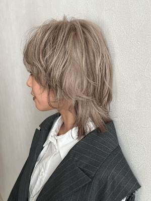 ホワイトベージュバレイヤージュ