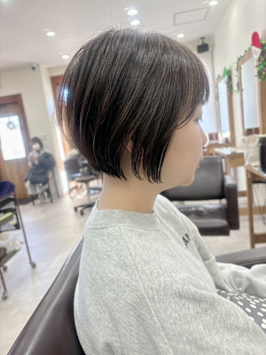 丸みショート/ニュアンスカラー/20代30代40代
