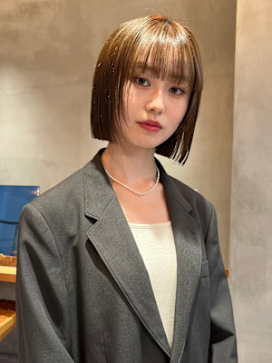 切りっぱなしボブ