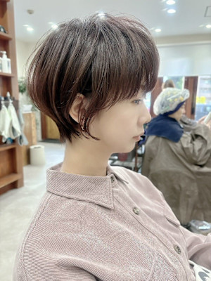 こなれショートボブ/ニュアンスカラー/20代30代40代