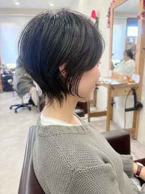 大人ショート/大人かわいい/グレージュ/20代30代40代