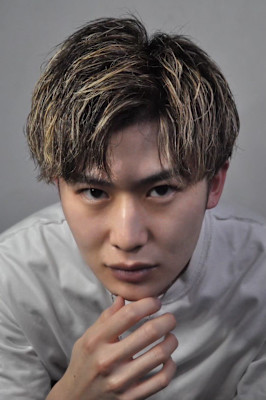 金メッシュアップバング