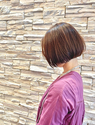 ショートボブ切りっぱなしショートボブ表参道美容院カット上手い