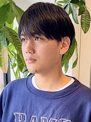 毛流れマッシュ