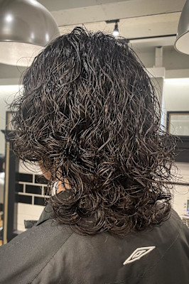 ミディアムウルフ×波巻きツイスパ/大宮/メンズ/メンズサロン