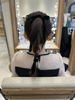 ［なつな］お呼ばれヘア/ねじりポニー