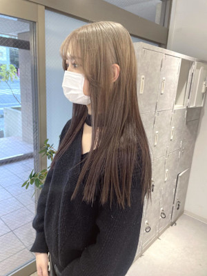 【rizu】ルーツカラー/ホワイトベージュ/デザインカラー