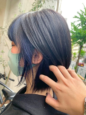 ブルーインナーカラー