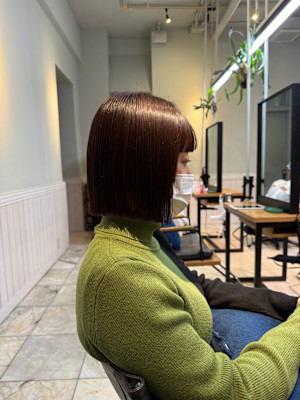 切りっぱなしボブ