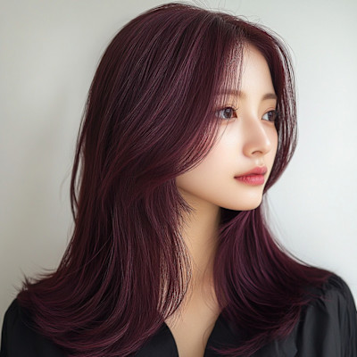 ブリーチカラー、ボルドー