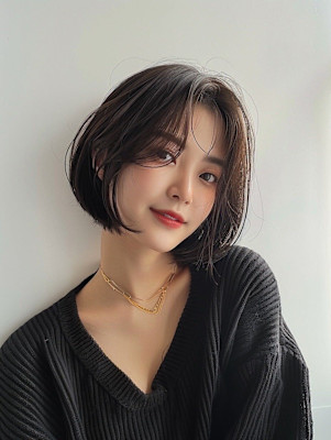 韓国風レイヤーボブ_調布/調布駅