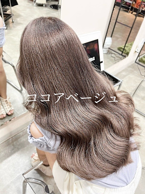 【W_SALON 河原町】ココアベージュ/韓国風巻き/レイヤ