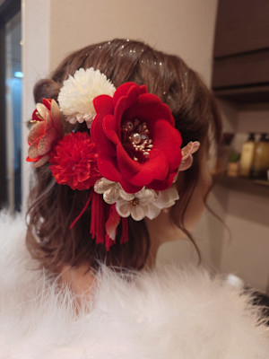 成人式ヘアセットのみ￥9,900★リハーサル付き★