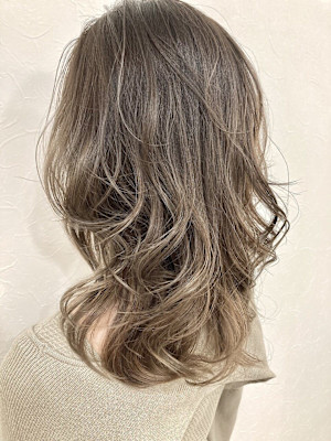 ルミエールジンジャーベージュ×バレイヤージュグラデーション