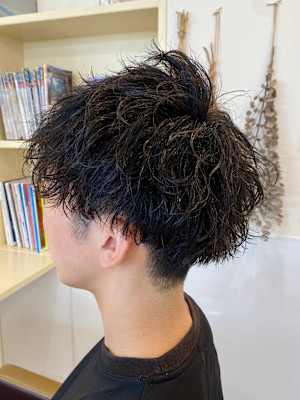 波ウェーブパーマ