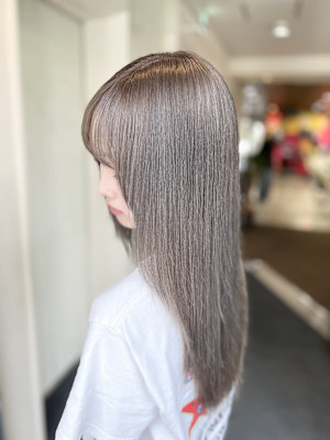 【W_SALON 河原町】スモーキーグレージュ/レイヤー