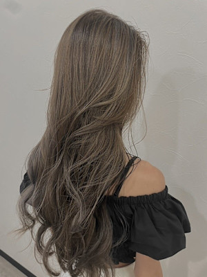 ミルクティーベージュハイライト