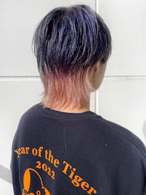 メンズウルフ×デザインカラー