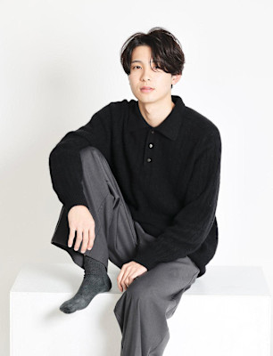 メンズ流しパーマ