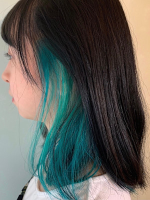 グリーンインナーカラー