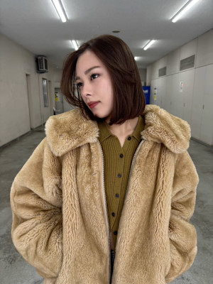 ボブ/ブリーチ/ベージュ/ブラウン／透け感