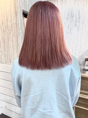 ケアブリーチ×ピンク