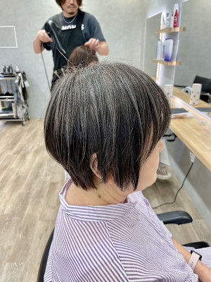 G 白髪ぼかしハイライト