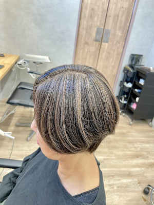 G 白髪ぼかしハイライト太め