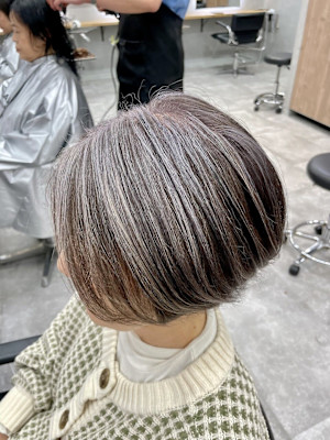 G 白髪ぼかしハイライト