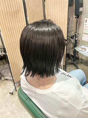 切りっぱなしボブ