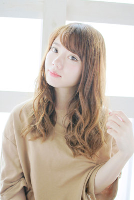 透明感/ゆるふわ巻き/ミックス巻き/マロンベージュ